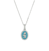 Collana Amen Donna Angelo custode in Argento Zircone CLANSMBPE - CLANSMBPE